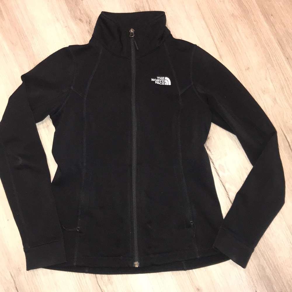 XS North Face  Black zip up jacket